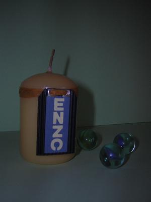 Porte-nom bougie