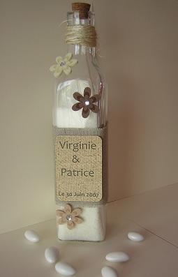 la bouteille des mari&eacute;s